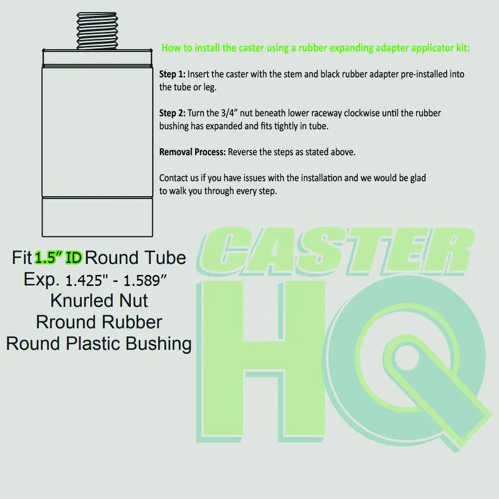 3 Inch Gray Caster Wheel Set for Commercial Kitchen Prep Tables - Plain Swivel | Food Service -  | CasterHQ