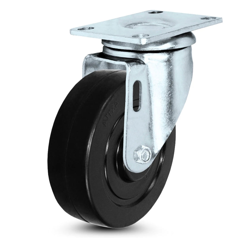 4" Rubber Swivel Caster | Compare to Harbor Freight 69912 & Everbilt 800925 CasterHQ