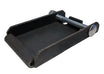 2-3/8" x 3-5/8" Un-Plated Steel Quick Change Caster Pad | CasterHQ