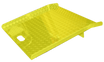 B&P CRP2727-SY 750 lb Aluminum Curb Ramp 27"x27" Safety Yellow | CasterHQ