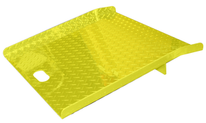 B&P CRP2727-SY 750 lb Aluminum Curb Ramp 27"x27" Safety Yellow