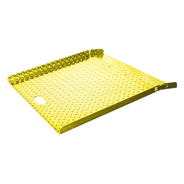 Tread Plate Deck 27″ x 27″ Riveted Handle Safety Yellow