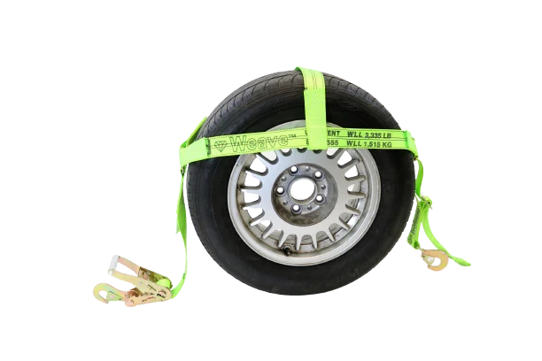 Adjustable 2" Tire Bonnet with Snap Hook Ratchets - 3333lbs WLL - Secure Motorsports & Off-Road Vehicles - Available in Multiple Colors CasterHQ