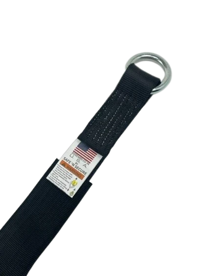 CT-2X10OR-18CSL Lasso Strap with O-Ring & Cordura Sleeve - 2" x 10', 3333 lbs Load Capacity - Durable & Reliable SAFE 'N SECURE LLC