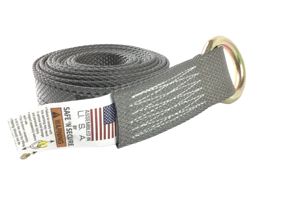 CT-2X10OR-DW Diamond Weave Lasso Strap with O-Ring, 2" x 10', 3,333 lbs Load Capacity SAFE 'N SECURE LLC