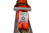 2" Orange Diamond Weave Fully Adjustable Tire Bonnet with E Track Swivel Ratchet - 2,000 lbs WLL, for Motorsports, 4x4, Off-Road, UTV, ATV CasterHQ