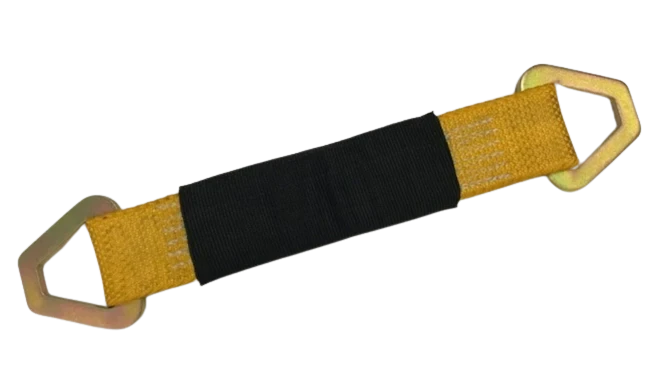 2" x 12" Axle Strap with Protective Sleeve - Premium Diamond Weave Webbing, 3,333 lbs WLL, Made in USA CasterHQ