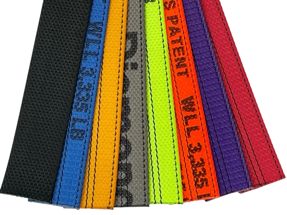 2" x 12" Axle Strap with Protective Sleeve - Premium Diamond Weave Webbing, 3,333 lbs WLL, Made in USA CasterHQ