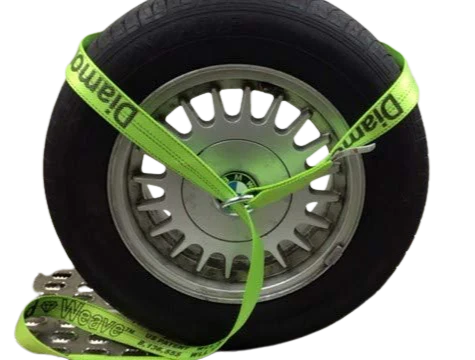 Heavy-Duty Lasso Strap with O-Ring - 2" x 8' Diamond Weave, 3,333 lbs Load Capacity - CT-2X8OR-DW SAFE 'N SECURE LLC