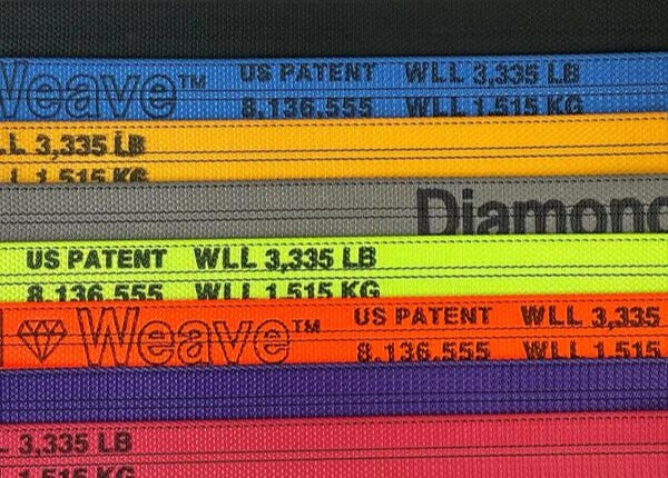 Heavy-Duty Lasso Strap with O-Ring - 2" x 8' Diamond Weave, 3,333 lbs Load Capacity - CT-2X8OR-DW SAFE 'N SECURE LLC