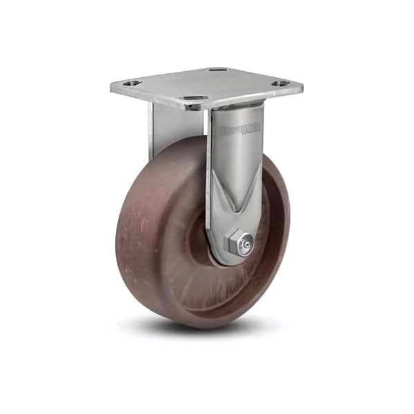 4" x 2" Stainless Thermo Hi-Temp Precision Ball Bearing Rigid Caster with 4" x 4.5" Plate - Heavy-Duty Load Capacity for High-Temperature Applications (Model: D4.04108.835 HT SS) colson-header1