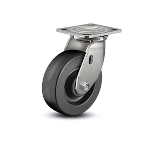 4" x 2" Stainless Steel Phenolic Precision Ball Bearing Caster with 4" x 4.5" Plate - Heavy-Duty, Corrosion-Resistant, Reliable for Industrial & Commercial Use | Model D4.04109.335 SS colson-header