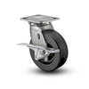 4" x 2" Stainless Steel Phenolic Roller Bearing CAM-Brake Caster with 4" x 4.5" Plate – Heavy-Duty, Corrosion-Resistant, Ideal for Industrial & Commercial Use – Model D4.04109.339 BRK3 SS WB29 colson-header