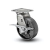 4" x 2" Stainless Max Nylon Roller Bearing CAM Brake Caster - Durable, Heavy-Duty Caster with 4" x 4.5" Plate for Enhanced Stability and Control - Model D4.04109.539 BRK3 SS WB29 colson-header1