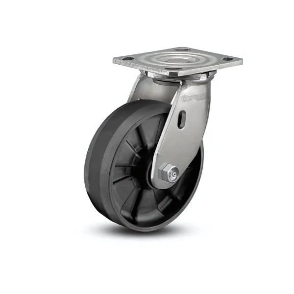 4" x 2" Max Nylon Roller Bearing Caster with Stainless Steel Frame and 4" x 4.5" Plate – High-Durability Heavy-Duty Caster for Industrial Use – Model D4.04109.539 SS WB29 colson-header1