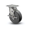 4" x 2" Stainless Commander HD Precision Ball Bearing Side Lock Caster - Durable, Heavy-Duty with 4" x 4.5" Plate - Model D4.04109.5PN BRK7 SS colson-header1