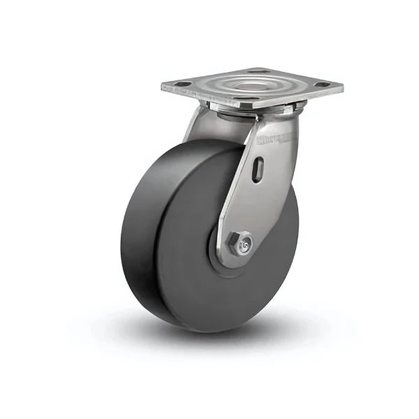 4" x 2" Stainless Commander HD Precision Ball Bearing Caster - Heavy-Duty Rigid Caster with 4" x 4.5" Plate | Model D4.04109.5PN SS for Industrial Use colson-header1