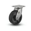 4" x 2" Stainless Steel Hi-Temp Nylon Delrin Bearing Rigid Caster with 4" x 4.5" Plate - Heavy-Duty Load Capacity for Industrial Applications - Model D4.04109.831 HTBLK SS colson-header1