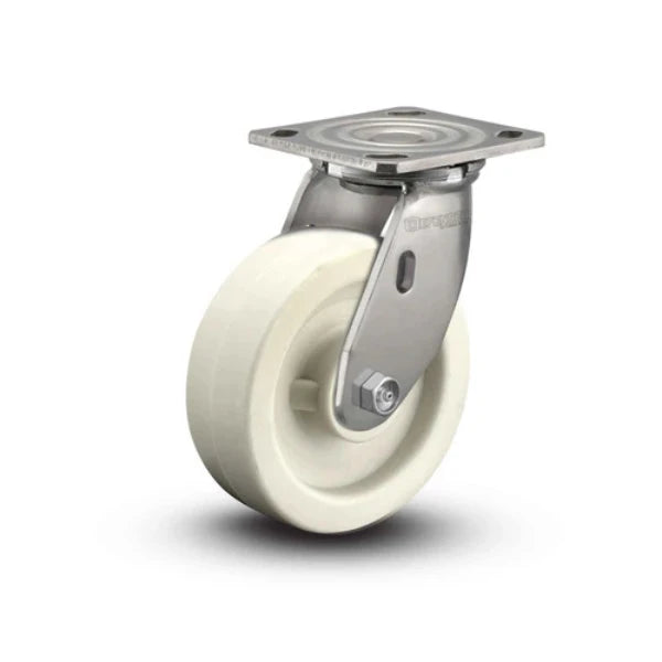 Colson Casters Stainless 4" x 2" Hi-Temp Retort Delrin Bearing Caster with 4" x 4.5" Plate - SKU: D4.04109.831 RW SS | Durable, High-Temperature Mobility Solution for Industrial & Food Processing Applications colson-header