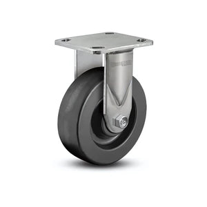 D4.05108.331 SS 5" x 2" Phenolic Rigid Stainless Caster – 4" x 4.5" Plate