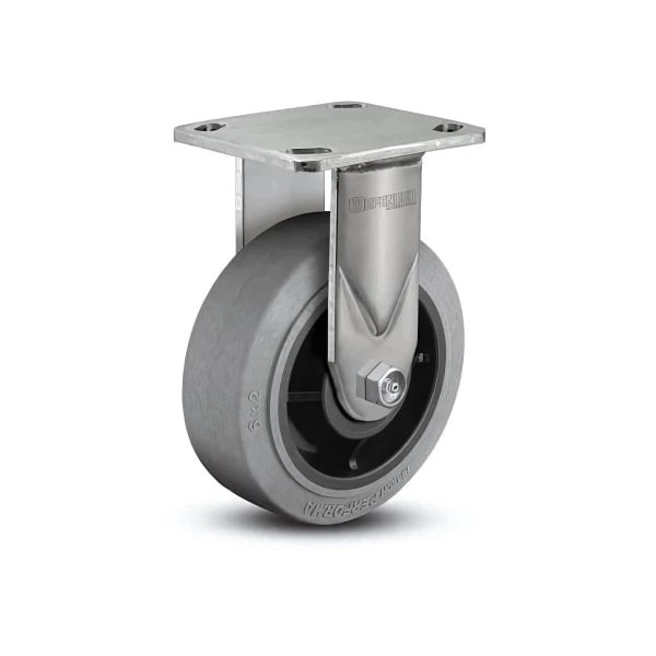 5" x 2" Stainless Performa Rubber Roller Bearing Rigid Caster - Conductive Design for Static Discharge - 4" x 4.5" Plate - Durable & High-Performance Caster for Industrial Applications - Model D4.05108.459 COND SS WB29 colson-header1
