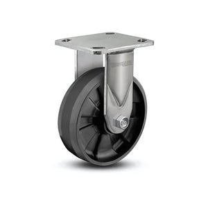 5" x 2" Stainless Max Nylon Roller Bearing Rigid Caster - Heavy-Duty Performance with 4" x 4.5" Plate - Model D4.05108.539 SS WB29 for Industrial Applications colson-header1