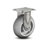 5" x 2" Stainless Performa Rubber Precision Ball Bearing Rigid Caster with 4" x 4.5" Plate - Durable and High-Performance Caster for Industrial Applications (Model D4.05108.555 SS) colson-header1