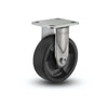 5" x 2" Stainless Steel High-Temp Nylon Delrin Bearing Rigid Caster with 4" x 4.5" Plate – Heat & Corrosion Resistant, Ideal for Heavy-Duty Industrial Applications – Model D4.05108.831 HTBLK SS colson-header1