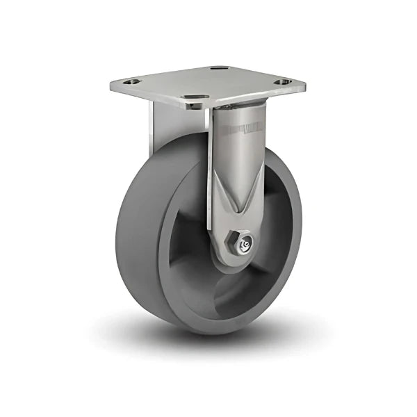 5" x 2" Stainless Steel Rigid Caster with HD Nylon Glass-Filled Roller Bearing and 4" x 4.5" Plate – Durable Industrial Caster Model D4.05108.839 DT SS WB29 for Heavy-Duty Applications colson-header1