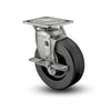 Stainless Steel 5"x2" Phenolic Roller Bearing Swivel Caster | 1000 lb Capacity, 4"x4.5" Plate colson-header