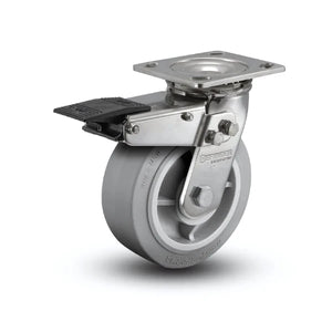 Colson D4.05109.451 BRK4 SS 5"x2" Rubber Total Lock Stainless Caster