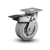 Stainless Steel 5"x2" Precision Ball Bearing Caster with Total Lock, 4"x4.5" Plate colson-header1