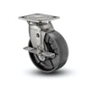 5" x 2" Stainless Max Nylon Delrin Bearing Side-Lock Caster - Heavy-Duty Rigid Caster with 4" x 4.5" Plate for Enhanced Safety and Performance - Model D4.05109.531 BRK7 SS colson-header1
