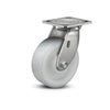 5" x 2" Stainless White Nylon Precision Ball Bearing Caster with 4" x 4.5" Plate - Heavy-Duty, Durable, and Smooth Mobility for Industrial Use - Model D4.05109.535 WN SS colson-header1