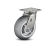 5" x 2" Stainless Performa Rubber Roller Bearing Caster - Heavy-Duty Round Wheel with 4" x 4.5" Mounting Plate (Model D4.05109.559 SS WB29) for Industrial and Commercial Use colson-header1