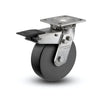 5" x 2" Stainless Commander HD Precision Ball Bearing Caster with Total Lock - Heavy-Duty 4" x 4.5" Plate, Model D4.05109.5PN BRK4 SS for Reliable Industrial Mobility colson-header