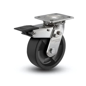 Colson D4.05109.831 5" x 2" Nylon Stainless Total Lock Caster