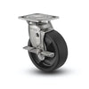 5" x 2" Stainless Steel Hi-Temp Nylon Precision Ball Bearing Side Lock Caster with 4" x 4.5" Plate - D4.05109.835 HTBLK BRK7 SS | Heavy-Duty & Durable for High-Temperature Applications colson-header1