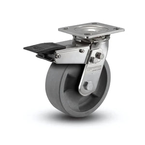 5" x 2" Glass Filled Nylon Total Lock Stainless Caster – 1200 lb