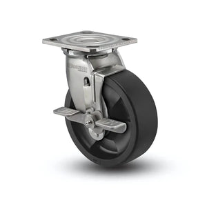 Colson D4.05109.839 5"x2" Hi-Temp Nylon Stainless Side Lock Caster