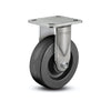 6" x 2" Stainless Phenolic Precision Ball Bearing Rigid Caster with 4" x 4.5" Plate - Heavy-Duty Industrial Use, Corrosion-Resistant, Smooth Performance - Model D4.06108.335 SS colson-header