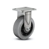6" x 2" Stainless Performa Rubber Flat/Conductive Precision Ball Bearing Rigid Caster with 4" x 4.5" Plate - Heavy-Duty, High-Performance Caster for Industrial Applications - Model D4.06108.455 COND SS colson-header1
