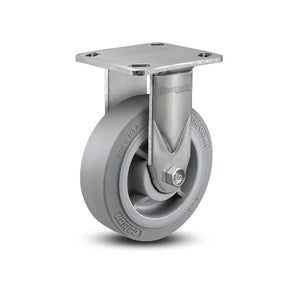 Stainless Steel 6"x2" Precision Ball Bearing Rigid Caster with 4"x4.5" Plate - 600 lb Load Capacity colson-header1