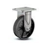6" x 2" Stainless Max Nylon Delrin Bearing Rigid Caster with 4" x 4.5" Plate - Heavy-Duty Performance for Industrial Applications - Model D4.06108.531 SS colson-header