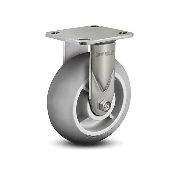 Stainless Steel 6"x2" Precision Ball Bearing Rigid Caster with 450 lb Load Capacity colson-header1