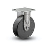 6" x 2" Commander HD Precision Ball Bearing Rigid Caster | Heavy-Duty Stainless Steel Construction | 4" x 4.5" Plate |  D4.06108.5PN SS colson-header