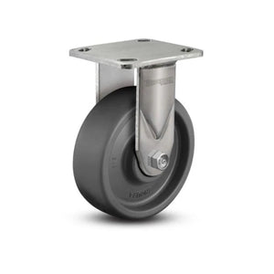 Colson D4.06108.839 6" x 2" Solid Elastomer Rigid Stainless Caster