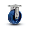 6" x 2" Stainless K Solid Polyurethane Rigid Caster with Precision Ball Bearing, 4" x 4.5" Plate – Durable Industrial Strength for Heavy-Duty Applications – D4.06108.935 KW SS colson-header