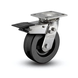 Colson D4.06109.331 BRK4 SS 6"x2" Phenolic Total Lock Stainless Caster
