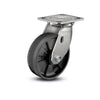 6" x 2" Stainless Max Nylon Delrin Bearing Caster with 4" x 4.5" Plate - Heavy-Duty, Durable Design for Industrial Applications | Model D4.06109.531 SS colson-header
